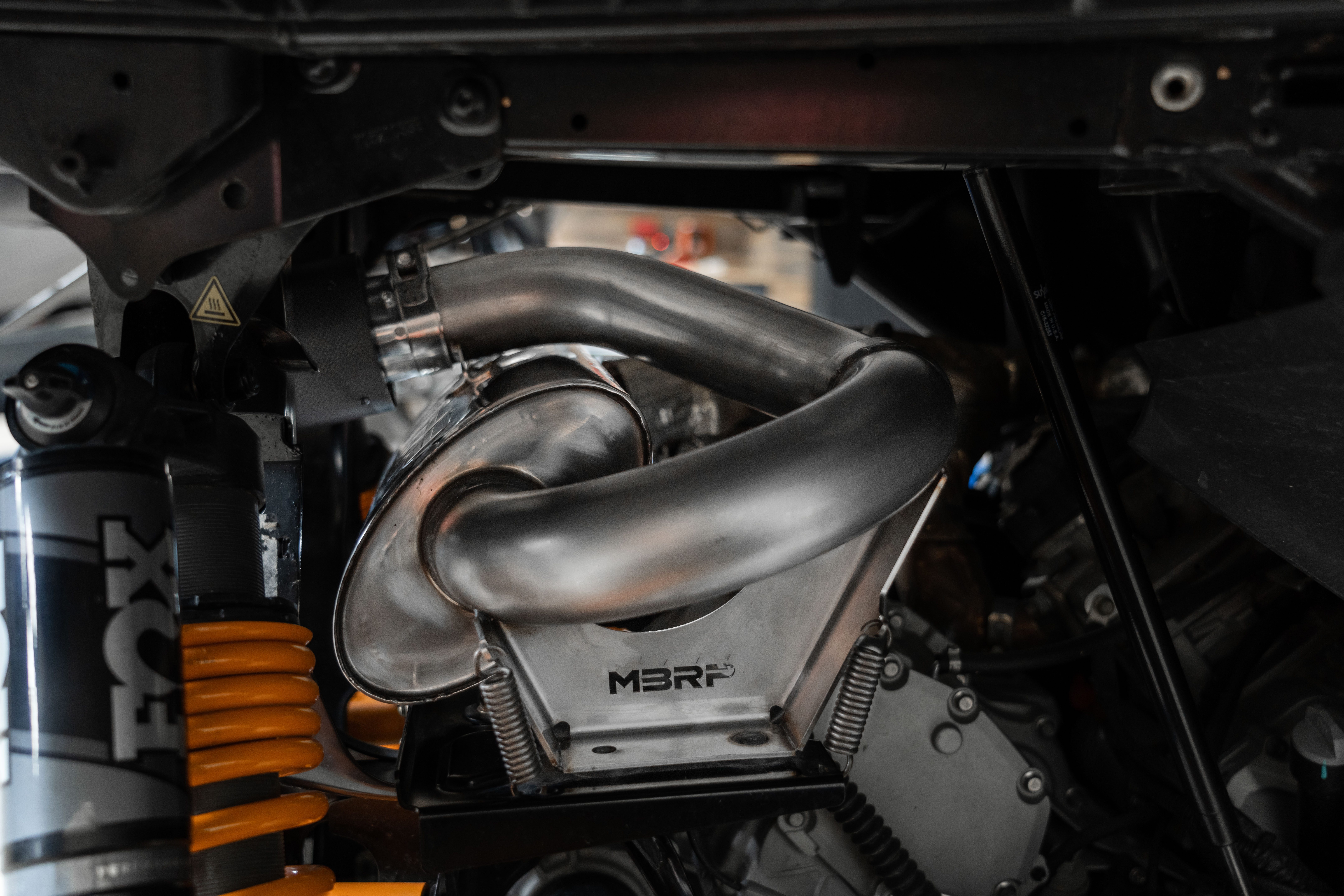 Can-Am Single Slip-on Center Exit Muffler.